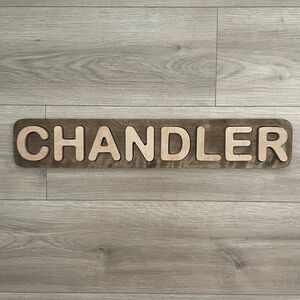 Wooden Name Sign - Chandler